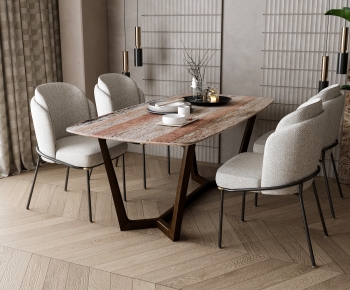 Modern Dining Table And Chairs-ID:751904016