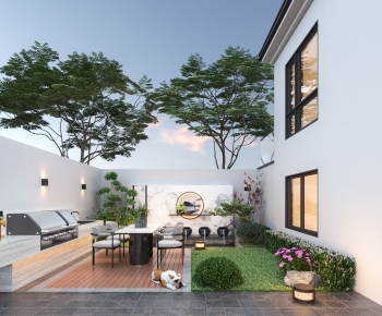 New Chinese Style Courtyard/landscape-ID:616137984