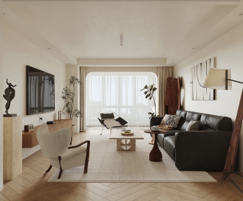 Wabi-sabi Style A Living Room-ID:952656981