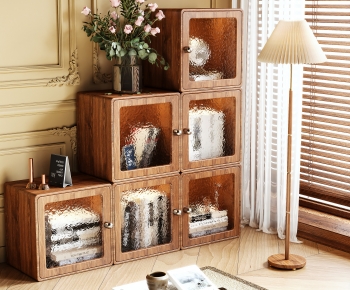 Retro Style Decorative Cabinet-ID:233702906