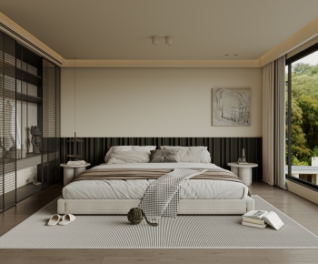 Wabi-sabi Style Bedroom-ID:259339874