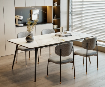 Modern Dining Table And Chairs-ID:970233922