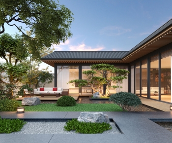 New Chinese Style Courtyard/landscape-ID:978823902