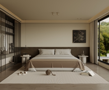 Wabi-sabi Style Bedroom-ID:141583926