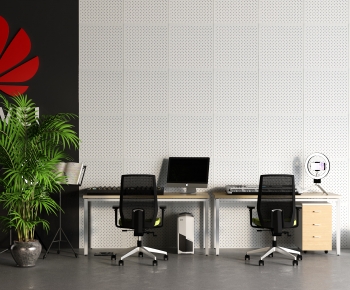 Modern Office Desk And Chair-ID:905136118