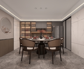 New Chinese Style Dining Room-ID:571686985