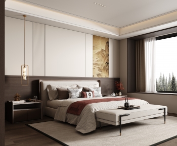 New Chinese Style Bedroom-ID:982198958