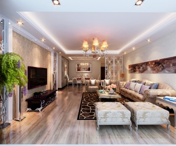 European Style A Living Room-ID:886224033