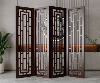 New Chinese Style Wooden Screen Partition-ID:457463982