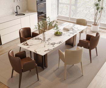 Modern Dining Table And Chairs-ID:399866105