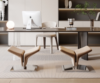 Modern Computer Desk And Chair-ID:772417074