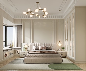 French Style Bedroom-ID:713089947