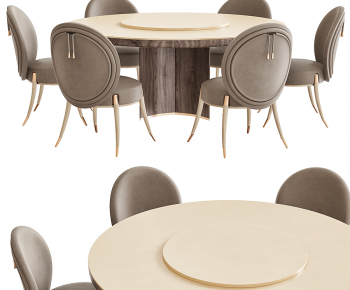 French Style Dining Table And Chairs-ID:959136965