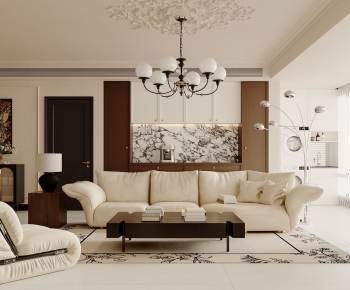 French Style A Living Room-ID:224637033