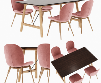 Modern Dining Table And Chairs-ID:152232895