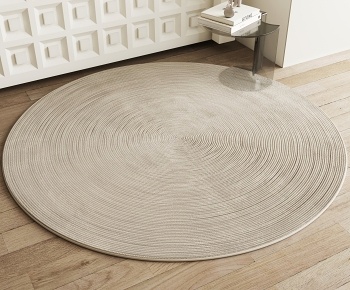 现代圆形地毯3D模型