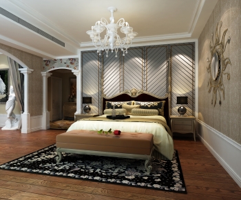 Simple European Style Bedroom-ID:771692049