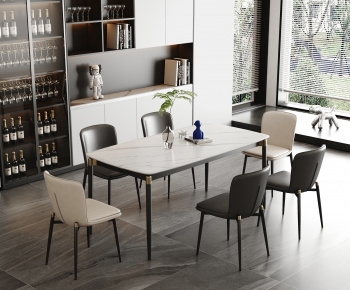 Modern Dining Table And Chairs-ID:278759054