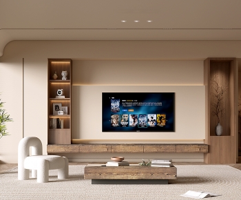 Wabi-sabi Style A Living Room-ID:410042055