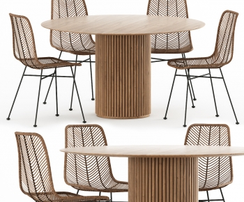 Modern Dining Table And Chairs-ID:458451038