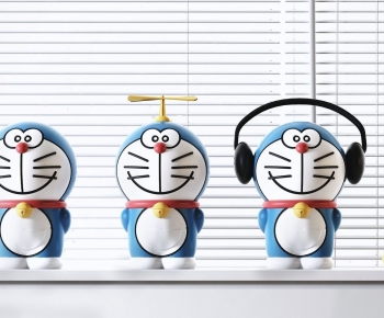 现代机器猫 哆啦A梦雕塑摆件-ID:417889127
