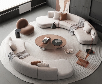 Modern Curved Sofa-ID:863693006