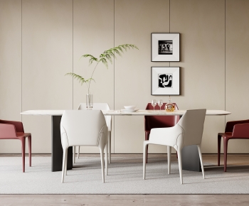 Modern Dining Table And Chairs-ID:107582097