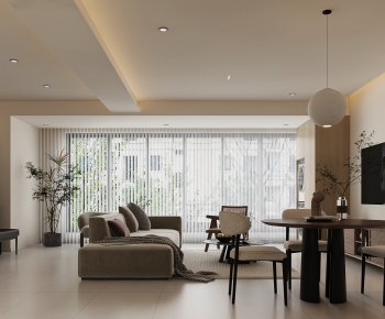 Wabi-sabi Style A Living Room-ID:202479431