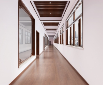 New Chinese Style Office Aisle-ID:385019892