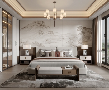 New Chinese Style Bedroom-ID:529561045