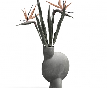 Wabi-sabi Style Potted Green Plant-ID:569842102