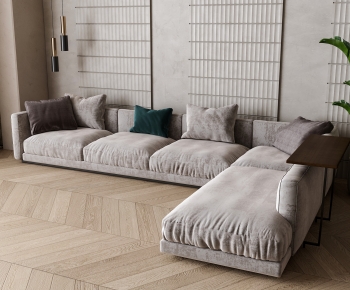 Wabi-sabi Style Corner Sofa-ID:576595079