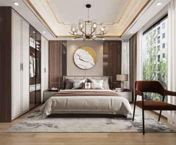 New Chinese Style Bedroom-ID:626391894
