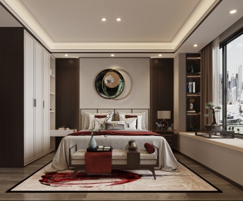 New Chinese Style Bedroom-ID:799650919