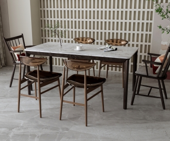 Nordic Style Dining Table And Chairs-ID:656111965