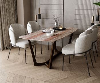 Modern Dining Table And Chairs-ID:415117989