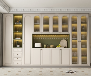 French Style Wine Cabinet-ID:663414003