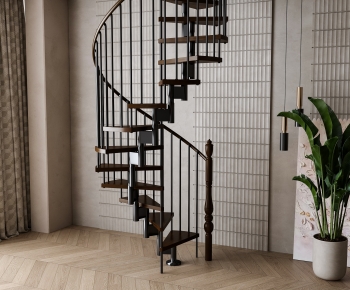Modern Rotating Staircase-ID:143990571
