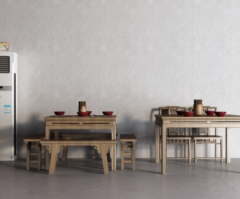 Chinese Style Dining Table And Chairs-ID:582088958