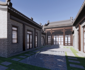 Chinese Style Ancient Architectural Buildings-ID:347109089