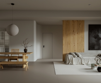 Wabi-sabi Style A Living Room-ID:160593035