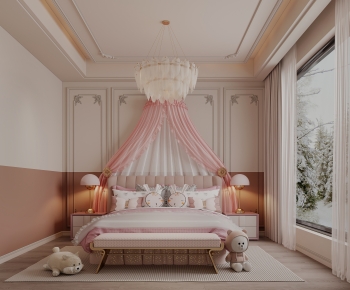 French Style Girl's Room Daughter's Room-ID:897968056