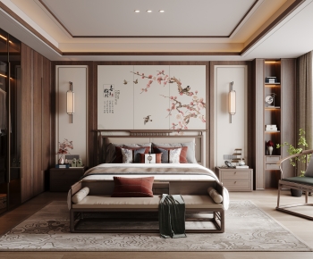 New Chinese Style Bedroom-ID:273143052