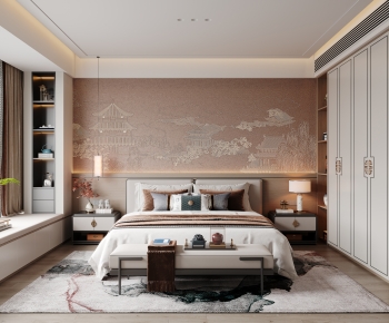 New Chinese Style Bedroom-ID:494524967