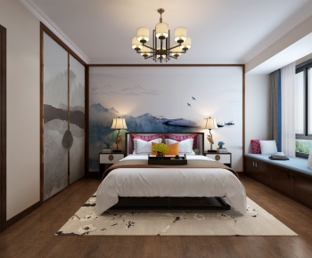 New Chinese Style Bedroom-ID:517807015