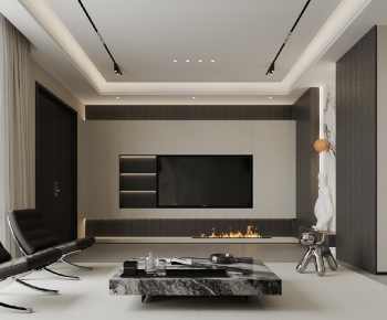 Modern A Living Room-ID:695061925