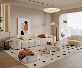 Modern A Living Room-ID:658018113