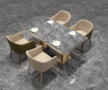 Modern Dining Table And Chairs-ID:627542972