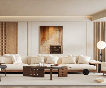 Wabi-sabi Style A Living Room-ID:805200104