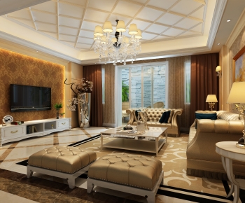 American Style A Living Room-ID:460120923